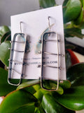 Aretes de plata Raw