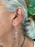 Aretes de plata Raw